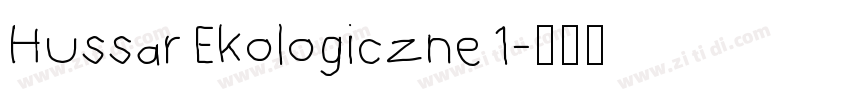Hussar Ekologiczne 1字体转换